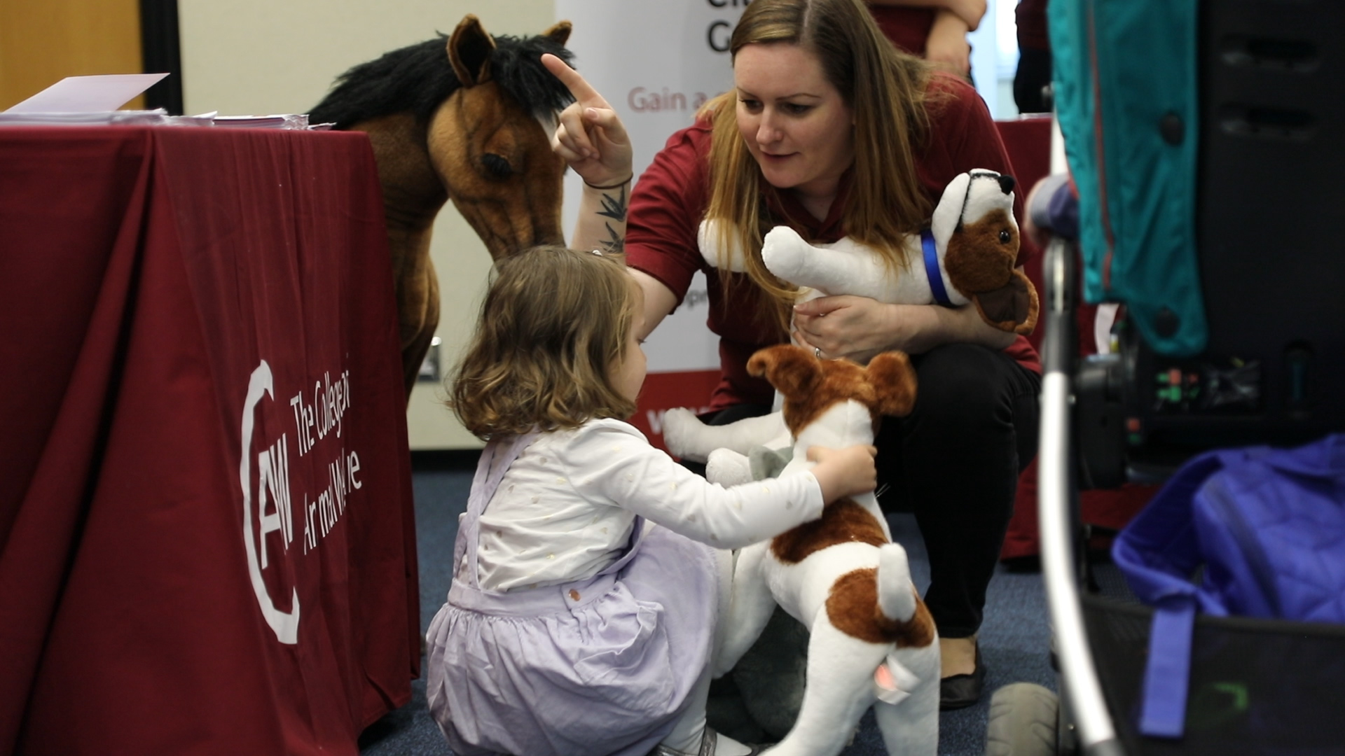 Child and exhibitor at our Huntingdon event