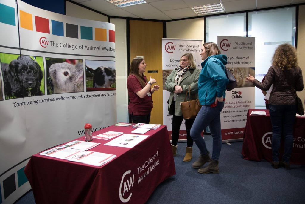 Exhibitors and visitors at our Huntingdon event